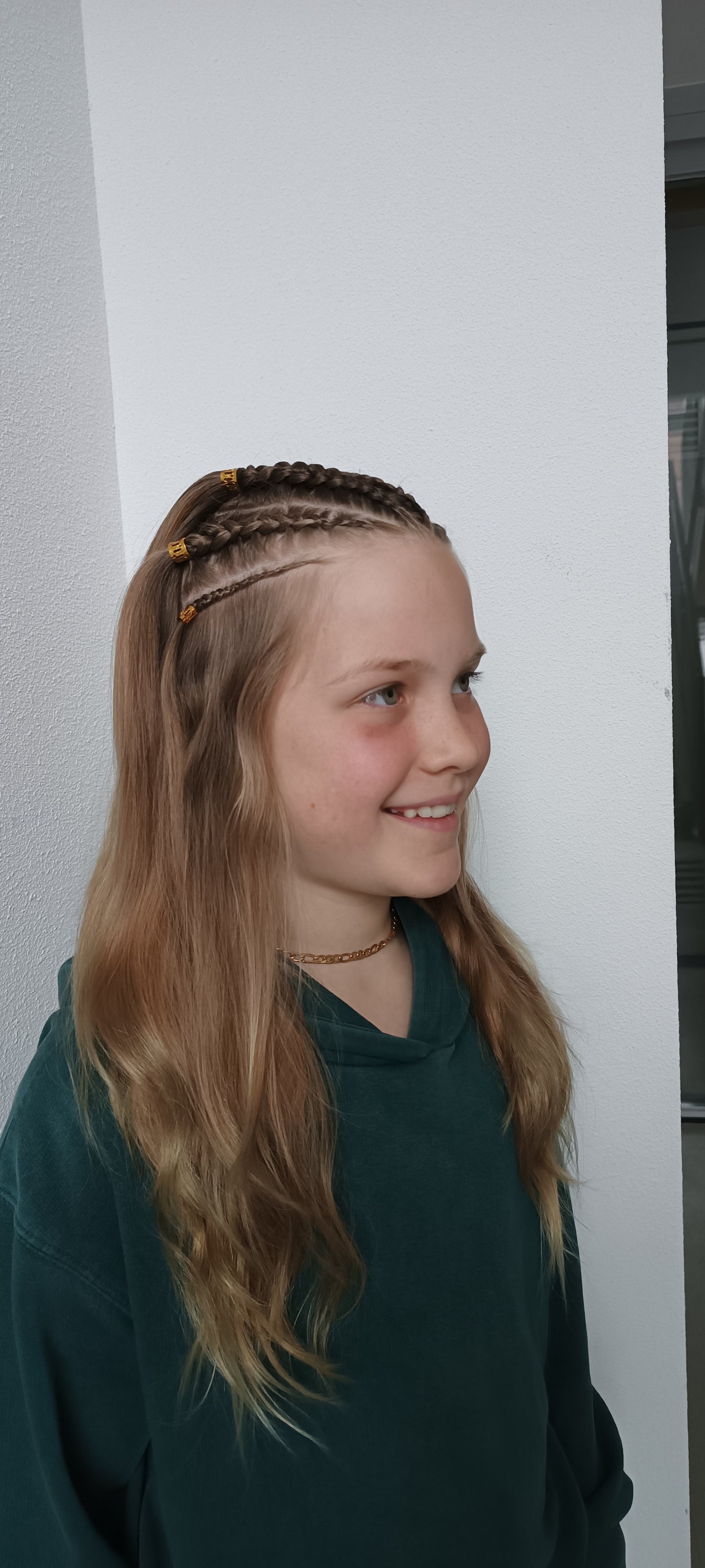 Pre-teen Half Head Cornrow