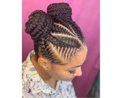 Cornrows Updo