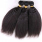 Raw Brazilian Virgin Hair Bundles Kinky Straight Human Hair Weave Bundles Remy Hair Extension 1 3 4 Bundles Coarse Yaki 30 inch