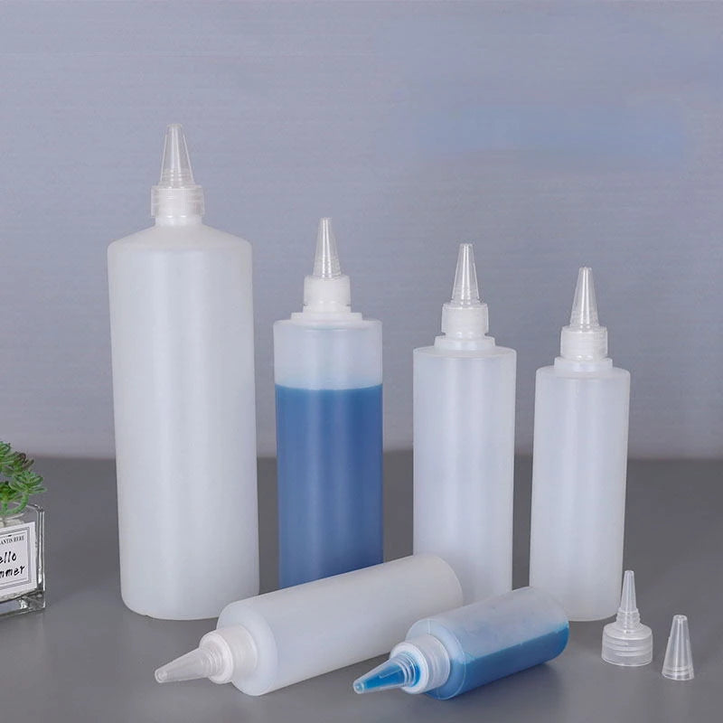 Plastic haarfles voor meervoudig gebruik met spuitmond