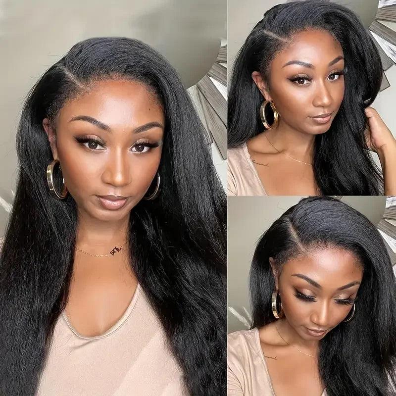 Raw Brazilian Virgin Hair Bundles Kinky Straight Human Hair Weave Bundles Remy Hair Extension 1 3 4 Bundles Coarse Yaki 30 inch