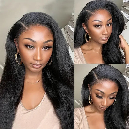 Ruwe Braziliaanse Maagdelijke Haarbundels Kinky Straight Menselijk Haar Weefbundels Remy Haarverlenging 1 3 4 Bundels Grof Yaki 30 inch