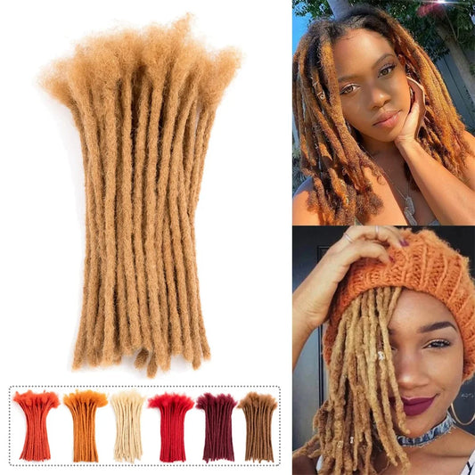 Dreadloc Extensions Loc Extensions Afro Kinky Dreads Extensions voor Mannen/Vrouwen, Synthetische Dread Set Dikke Zachte Locs Extensions